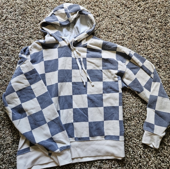 stitch & pine small checkered hoodie - Picture 2 of 5